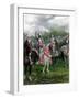 England's Henry V Among His Troops at Agincourt During Hundred Years War-null-Framed Photographic Print