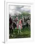 England's Henry V Among His Troops at Agincourt During Hundred Years War-null-Framed Photographic Print