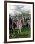 England's Henry V Among His Troops at Agincourt During Hundred Years War-null-Framed Photographic Print