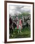 England's Henry V Among His Troops at Agincourt During Hundred Years War-null-Framed Photographic Print