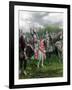 England's Henry V Among His Troops at Agincourt During Hundred Years War-null-Framed Photographic Print