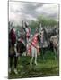 England's Henry V Among His Troops at Agincourt During Hundred Years War-null-Mounted Photographic Print