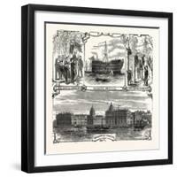 England's Refuge for the Defenders of Her Wooden Walls. Greenwich Hospital. London, Uk-null-Framed Giclee Print