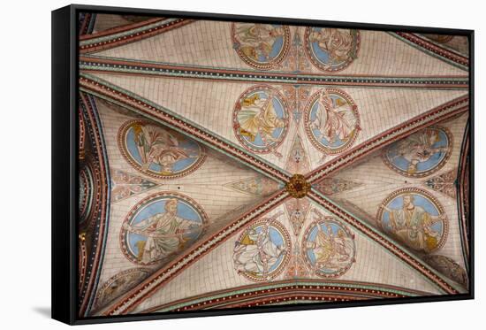 England, Salisbury, Salisbury Cathedral, Choir and Trinity Chapel, Quadribbed Vaulted Ceiling-Samuel Magal-Framed Stretched Canvas