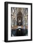 England, Salisbury, Salisbury Cathedral, Interior, Font and Nave-Samuel Magal-Framed Photographic Print