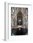 England, Salisbury, Salisbury Cathedral, Interior, Font and Nave-Samuel Magal-Framed Photographic Print