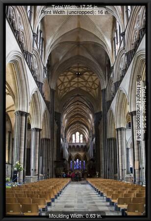 England, Salisbury, Salisbury Cathedral, Interior, Nave, Looking East'  Photographic Print - Samuel Magal | AllPosters.com