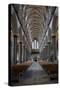 England, Salisbury, Salisbury Cathedral, Interior, Nave, Looking West-Samuel Magal-Stretched Canvas