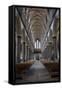 England, Salisbury, Salisbury Cathedral, Interior, Nave, Looking West-Samuel Magal-Framed Stretched Canvas