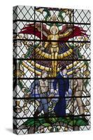 England, Salisbury, Salisbury Cathedral, Nave North Aisle, Stained Glass Window, War Memorial-Samuel Magal-Stretched Canvas