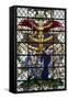 England, Salisbury, Salisbury Cathedral, Nave North Aisle, Stained Glass Window, War Memorial-Samuel Magal-Framed Stretched Canvas