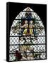 England, Salisbury, Salisbury Cathedral, Nave North Aisle, Stained Glass Window, War Memorial-Samuel Magal-Framed Stretched Canvas