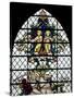 England, Salisbury, Salisbury Cathedral, Nave North Aisle, Stained Glass Window, War Memorial-Samuel Magal-Stretched Canvas