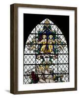 England, Salisbury, Salisbury Cathedral, Nave North Aisle, Stained Glass Window, War Memorial-Samuel Magal-Framed Photographic Print