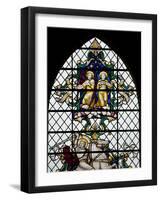 England, Salisbury, Salisbury Cathedral, Nave North Aisle, Stained Glass Window, War Memorial-Samuel Magal-Framed Photographic Print