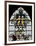 England, Salisbury, Salisbury Cathedral, Nave North Aisle, Stained Glass Window, War Memorial-Samuel Magal-Framed Photographic Print