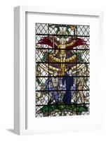 England, Salisbury, Salisbury Cathedral, Nave North Aisle, Stained Glass Window, War Memorial-Samuel Magal-Framed Photographic Print