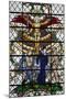 England, Salisbury, Salisbury Cathedral, Nave North Aisle, Stained Glass Window, War Memorial-Samuel Magal-Mounted Photographic Print