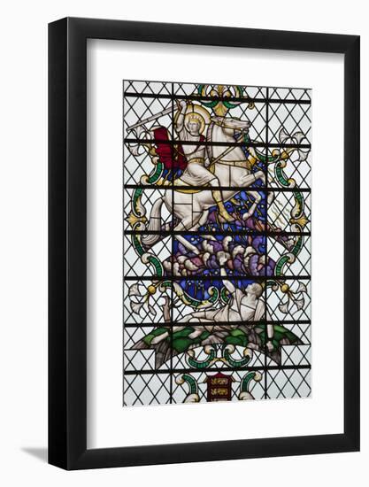 England, Salisbury, Salisbury Cathedral, Nave North Aisle, Stained Glass Window, War Memorial-Samuel Magal-Framed Photographic Print