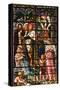 England, Salisbury, Salisbury Cathedral, South Aisle, Stained Glass Window, Jesus-Samuel Magal-Stretched Canvas