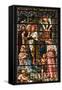 England, Salisbury, Salisbury Cathedral, South Aisle, Stained Glass Window, Jesus-Samuel Magal-Framed Stretched Canvas