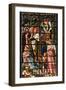 England, Salisbury, Salisbury Cathedral, South Aisle, Stained Glass Window, Jesus-Samuel Magal-Framed Premium Photographic Print