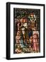 England, Salisbury, Salisbury Cathedral, South Aisle, Stained Glass Window, Jesus-Samuel Magal-Framed Premium Photographic Print