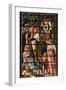 England, Salisbury, Salisbury Cathedral, South Aisle, Stained Glass Window, Jesus-Samuel Magal-Framed Premium Photographic Print