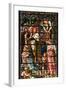 England, Salisbury, Salisbury Cathedral, South Aisle, Stained Glass Window, Jesus-Samuel Magal-Framed Photographic Print