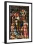 England, Salisbury, Salisbury Cathedral, South Aisle, Stained Glass Window, Jesus-Samuel Magal-Framed Photographic Print