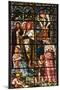 England, Salisbury, Salisbury Cathedral, South Aisle, Stained Glass Window, Jesus-Samuel Magal-Mounted Photographic Print