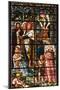 England, Salisbury, Salisbury Cathedral, South Aisle, Stained Glass Window, Jesus-Samuel Magal-Mounted Photographic Print