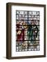 England, Salisbury, Salisbury Cathedral, Stained Glass Window, Boaz and Ruth-Samuel Magal-Framed Photographic Print