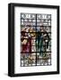 England, Salisbury, Salisbury Cathedral, Stained Glass Window, Boaz and Ruth-Samuel Magal-Framed Photographic Print