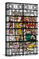 England, Salisbury, Salisbury Cathedral, Stained Glass Window, David and Goliath-Samuel Magal-Stretched Canvas