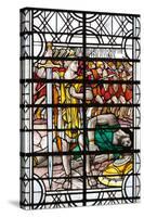 England, Salisbury, Salisbury Cathedral, Stained Glass Window, David and Goliath-Samuel Magal-Stretched Canvas