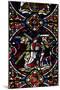 England, Salisbury, Salisbury Cathedral, Stained Glass Window, Jesus Carrying his Own Cross-Samuel Magal-Mounted Photographic Print