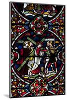 England, Salisbury, Salisbury Cathedral, Stained Glass Window, Jesus Carrying his Own Cross-Samuel Magal-Mounted Photographic Print