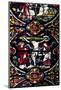 England, Salisbury, Salisbury Cathedral, Stained Glass Window, Jesus crucifixion-Samuel Magal-Mounted Photographic Print