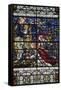 England, Salisbury, Salisbury Cathedral, Stained Glass Window, Jesus revealed to Two Women-Samuel Magal-Framed Stretched Canvas