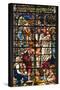 England, Salisbury, Salisbury Cathedral, Stained Glass Window, Jesus with Children-Samuel Magal-Stretched Canvas