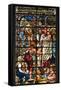 England, Salisbury, Salisbury Cathedral, Stained Glass Window, Jesus with Children-Samuel Magal-Framed Stretched Canvas