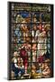 England, Salisbury, Salisbury Cathedral, Stained Glass Window, Jesus with Children-Samuel Magal-Mounted Photographic Print
