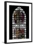 England, Salisbury, Salisbury Cathedral, Stained Glass Window, King David-Samuel Magal-Framed Photographic Print