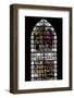 England, Salisbury, Salisbury Cathedral, Stained Glass Window, King David-Samuel Magal-Framed Photographic Print