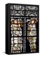 England, Salisbury, Salisbury Cathedral, Stained Glass Window, Ruth and Esther-Samuel Magal-Framed Stretched Canvas
