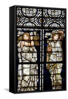 England, Salisbury, Salisbury Cathedral, Stained Glass Window, Ruth and Esther-Samuel Magal-Framed Stretched Canvas