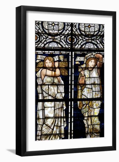 England, Salisbury, Salisbury Cathedral, Stained Glass Window, Ruth and Esther-Samuel Magal-Framed Photographic Print