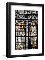 England, Salisbury, Salisbury Cathedral, Stained Glass Window, Ruth and Esther-Samuel Magal-Framed Photographic Print