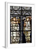 England, Salisbury, Salisbury Cathedral, Stained Glass Window, Ruth and Esther-Samuel Magal-Framed Photographic Print